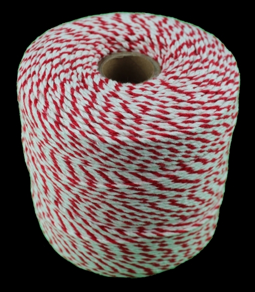 Wurstgarn rot / weiß 500 g Spule